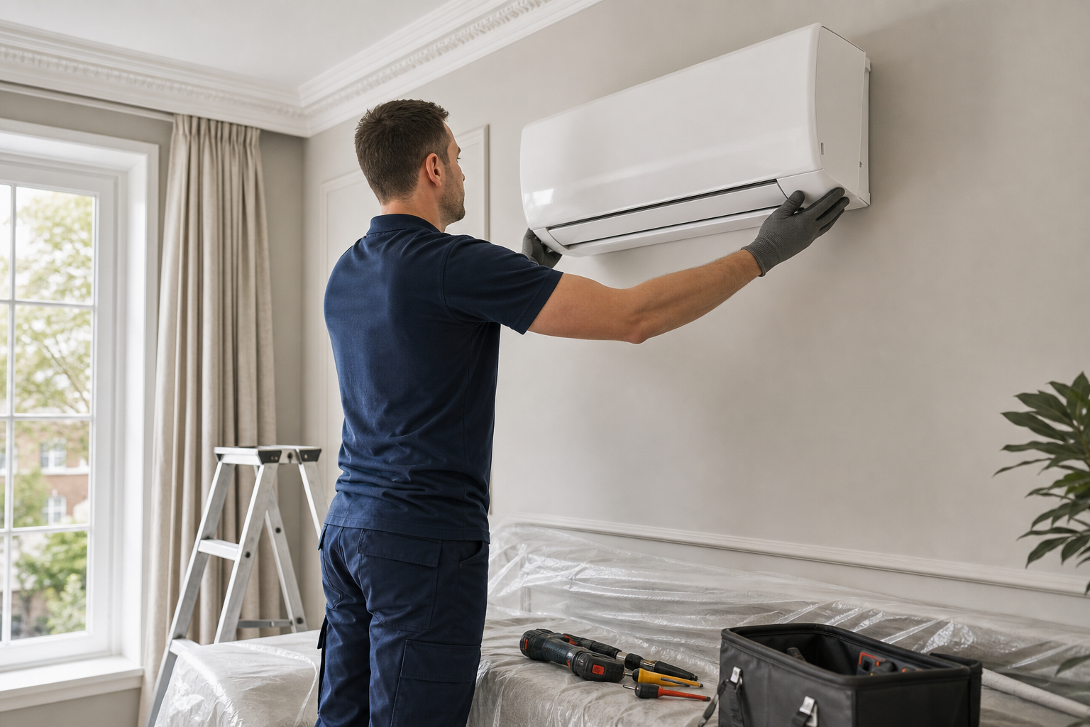 Careful professional air conditioning installation